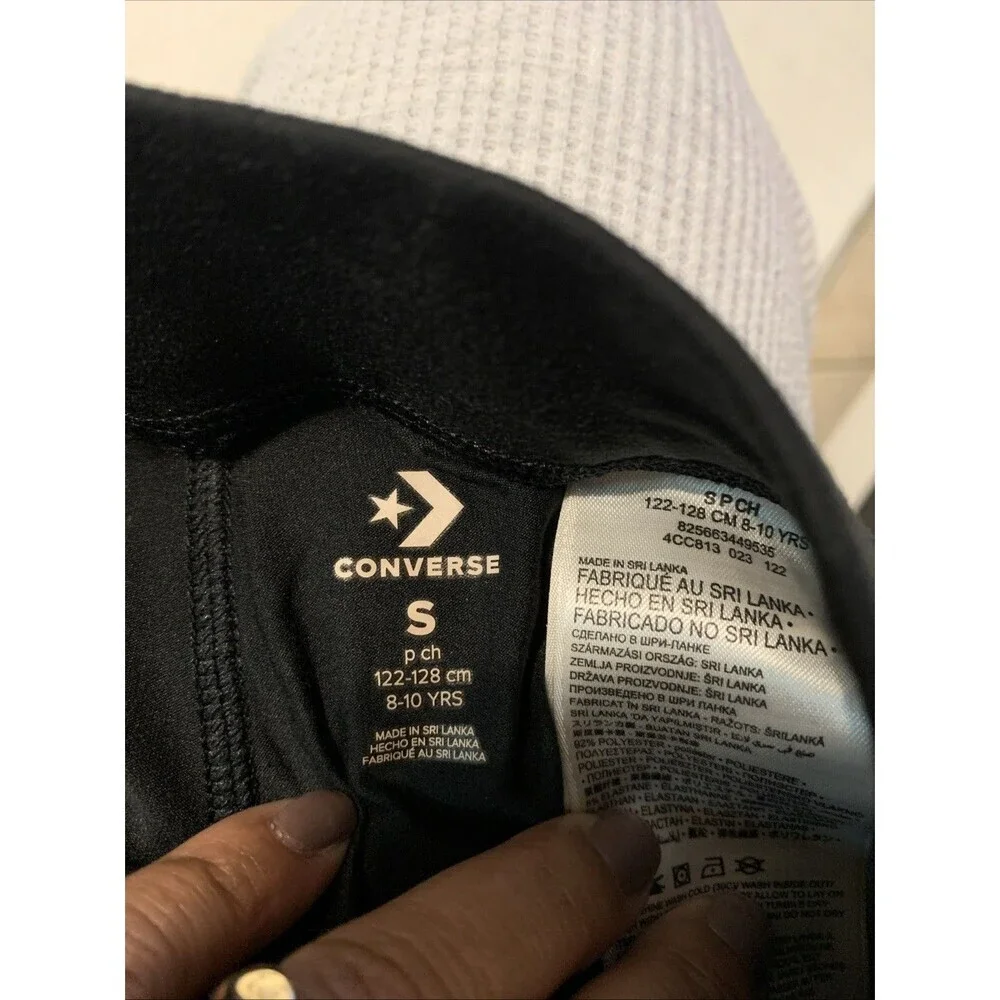 Converse leggings  girl black size S 8-10 year